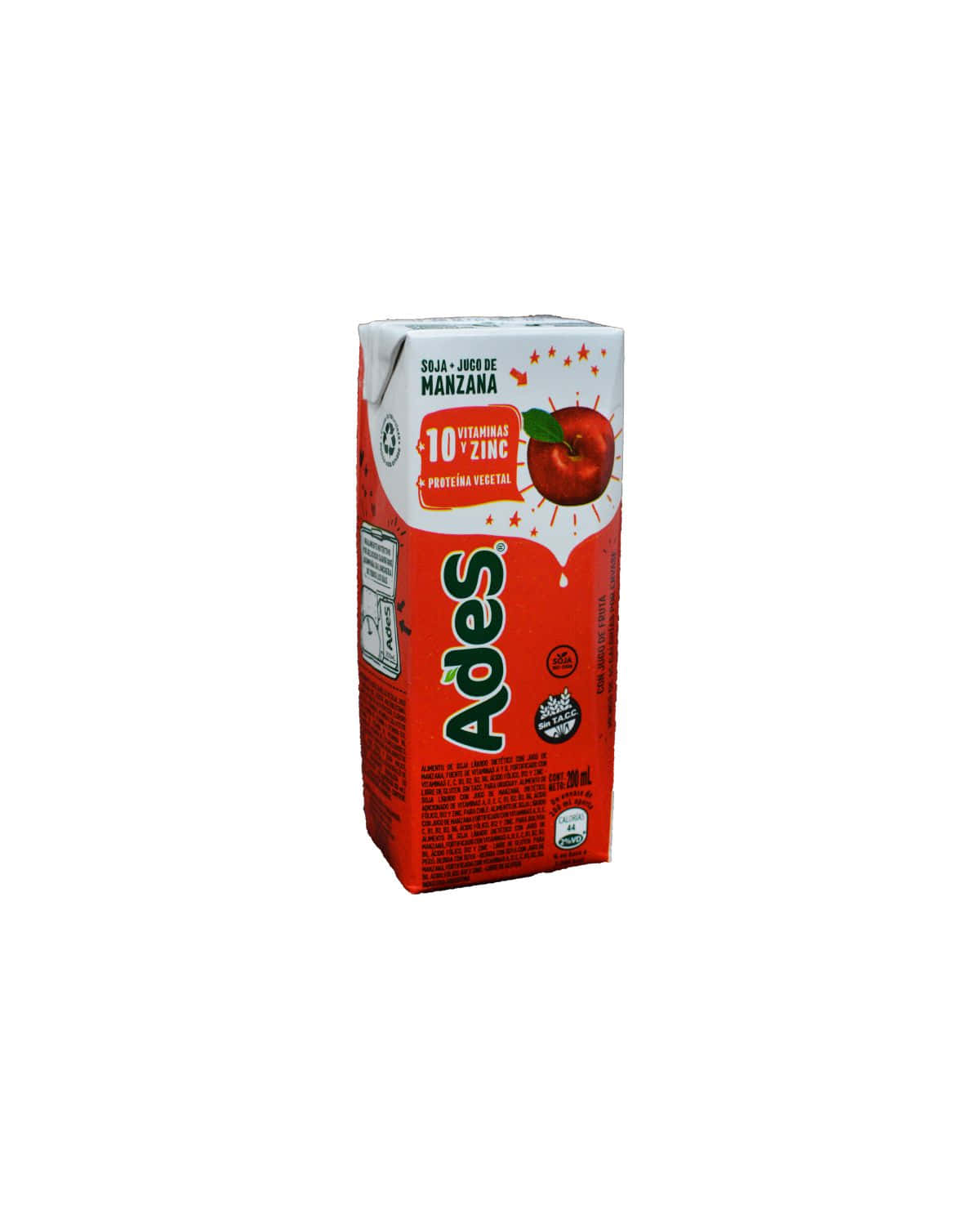 Jugo Ades A Base De Soja Manzana 200 Ml
